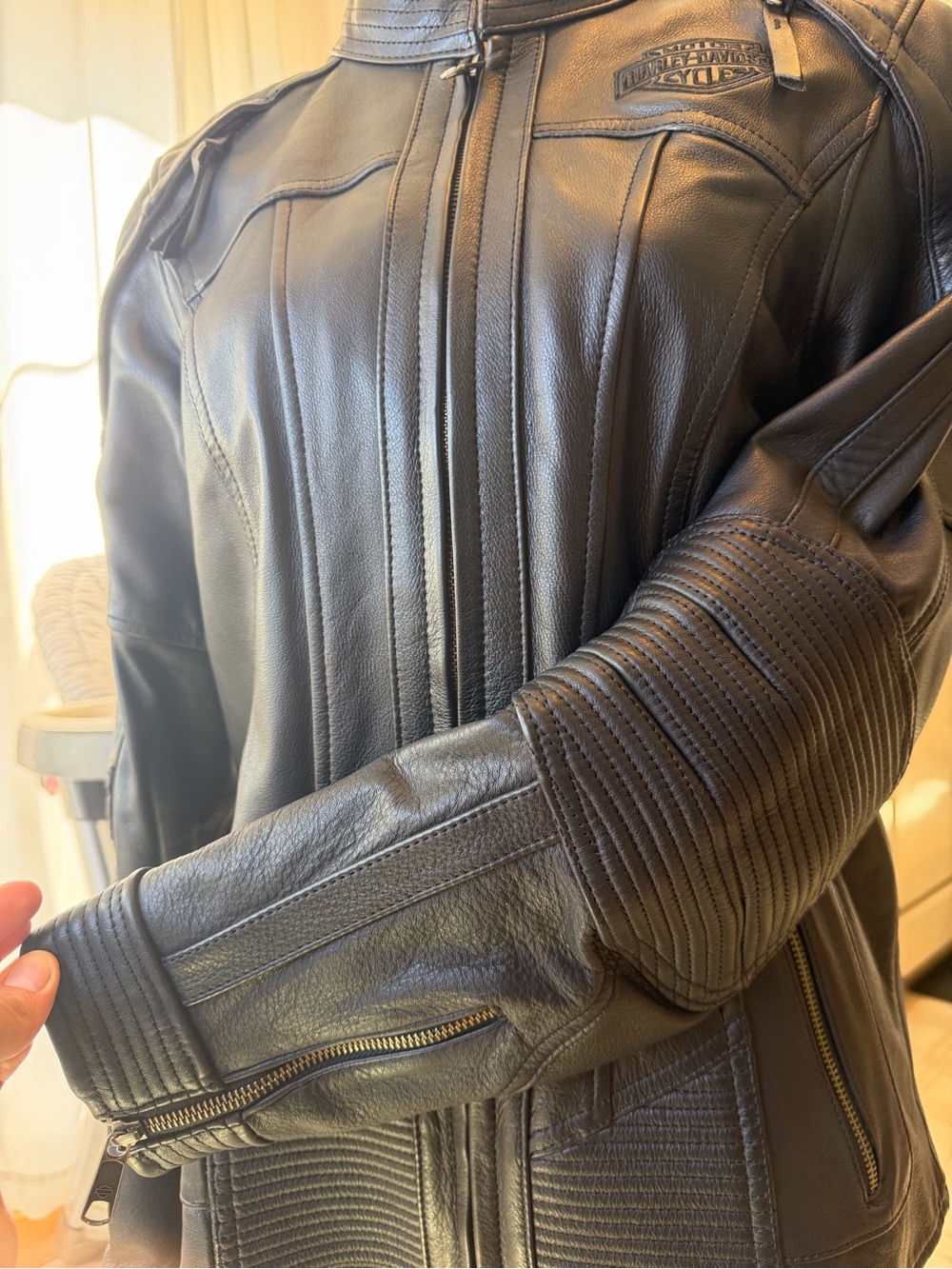 Harley-Davidson Women's Willie G Auroral II 3-in-1 Leather Riding Jacket Large L - Picture 5 of 12